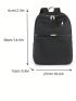 Metal Decor Classic Backpack Black