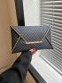 Medium Envelope Bag Geometric Pattern Flap