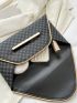 Medium Envelope Bag Geometric Pattern Flap