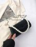 Mini Studded & Faux Pearl Decor Bucket Bag Fashion