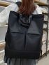 Minimalist Black Fashion Backpack Large Capacity Casual