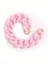 Minimalist Chain Bag Strap Pink Portable DIY Bag Charm