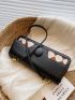 Medium Shoulder Bag Colorblock Flap Fashion Style