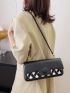Medium Shoulder Bag Colorblock Flap Fashion Style