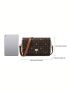 Mini Fox Graphic Square Bag Flap Vintage