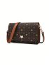 Mini Fox Graphic Square Bag Flap Vintage