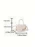 Mini Saddle Bag Beige Minimalist Flap For Work