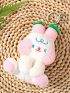 Cartoon Design Bag Charm Fluffy With Keyring