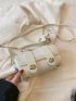 Mini Square Bag Twist Lock With Bag Charm