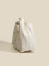 Minimalist Hobo Bag Medium Beige Elegant Top Handle