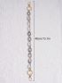 Color Block Chain Bag Strap Grey