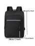Medium Casual Daypack Zip Front With USB Charging Port