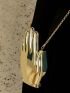 Mini Novelty Bag Hand Design Metallic Funky Chain