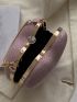 Mini Glitter Box Bag Rhinestone Decor Heart Design