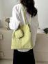 Small Shopper Bag With Coin Purse Minimalist, Clear Bag