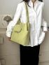 Small Shopper Bag With Coin Purse Minimalist, Clear Bag