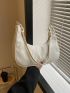 Medium Hobo Bag Solid Color Nylon