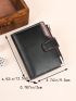 Letter Embossed Detail Small Wallet Fold Over