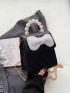 Mini Square Bag Quilted Bow Decor Flap For Daily