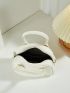 Mini Dome Bag White Minimalist Double Handle For Daily