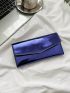 Minimalist Flap Long Wallet Fashion Black