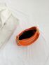 Neon-pink Crocodile Embossed Hobo Bag Funky Zipper Chain PU