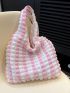 Polyester Shopper Bag Two Tone Casual