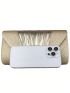 Glitter Envelope Bag Pleated Detail Glamorous, Perfect Bride Purse For Wedding, Prom & Party Events