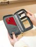 Plane & Letter Graphic Passport Case