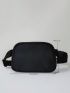 Minimalist Fanny Pack Outdoor Sports Belt Bag, Simple Nylon Chest Purse, Travel Running Fanny Pack For Women & Men