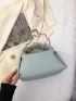 Mini Satchel Bag Rhinestone Detail Chain Strap