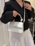 Minimalist Square Bag Small Flap Top Handle Elegant