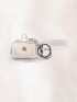 New Fashion Pu Keychain Mini Wallet Ladies Car Key Holder Coin Purse Clutch Bag