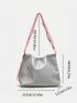 Two Tone Hobo Bag PU Fashionable