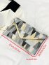 Geometric Pattern Envelope Bag Flap PU Fashionable