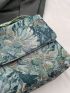 Medium Flap Square Bag Floral Graphic Nylon