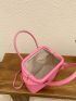 Fashion Argyle Handheld Clip Bag Simple Satchel Bag For Women