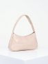 Medium Hobo Bag Solid Color Top Handle Minimalist Style