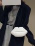 Lip Shaped Crossbody Bag, Trendy Chain Shoulder Bag, Creative Prom Purse For Women