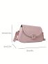 Small Crossbody Bag Solid Color Flap Fashion Style