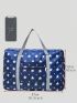 Large Zipper Duffel Bag, Foldable Travel Storage Bag Carry-On Bag, Simple Overnight Bag