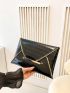 Medium Envelope Bag Crocodile Embossed Metallic Funky