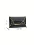 Medium Envelope Bag Crocodile Embossed Metallic Funky