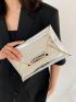Medium Envelope Bag Crocodile Embossed Metallic Funky