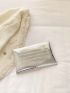 Medium Envelope Bag Crocodile Embossed Metallic Funky