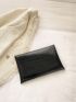 Medium Envelope Bag Crocodile Embossed Metallic Funky