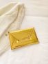 Medium Envelope Bag Crocodile Embossed Metallic Funky