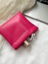 Hot Pink Minimalist Coin Purse Lipstick Earphone Storage Bag