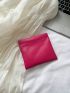 Hot Pink Minimalist Coin Purse Lipstick Earphone Storage Bag