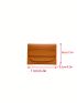 Slim Classic Card Holder Brown Minimalist For Daily